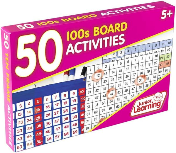 Junior Learning 50 100s Board Activities for Educational Fun