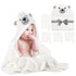 Momcozy Baby Bath Towel Set, Baby Towel with Hood and Baby Washcloth|Baby