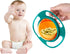 Berry President Magic Bowl, 360 Degree Rotation Spill Resistant Gyro Bowl with Lid for Toddler Kids (Green)
