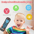 Baby Remote Control Toy for 1 Year Old Boys Girls, Realistic Toddler TV Remote with Music & Light, Early Education