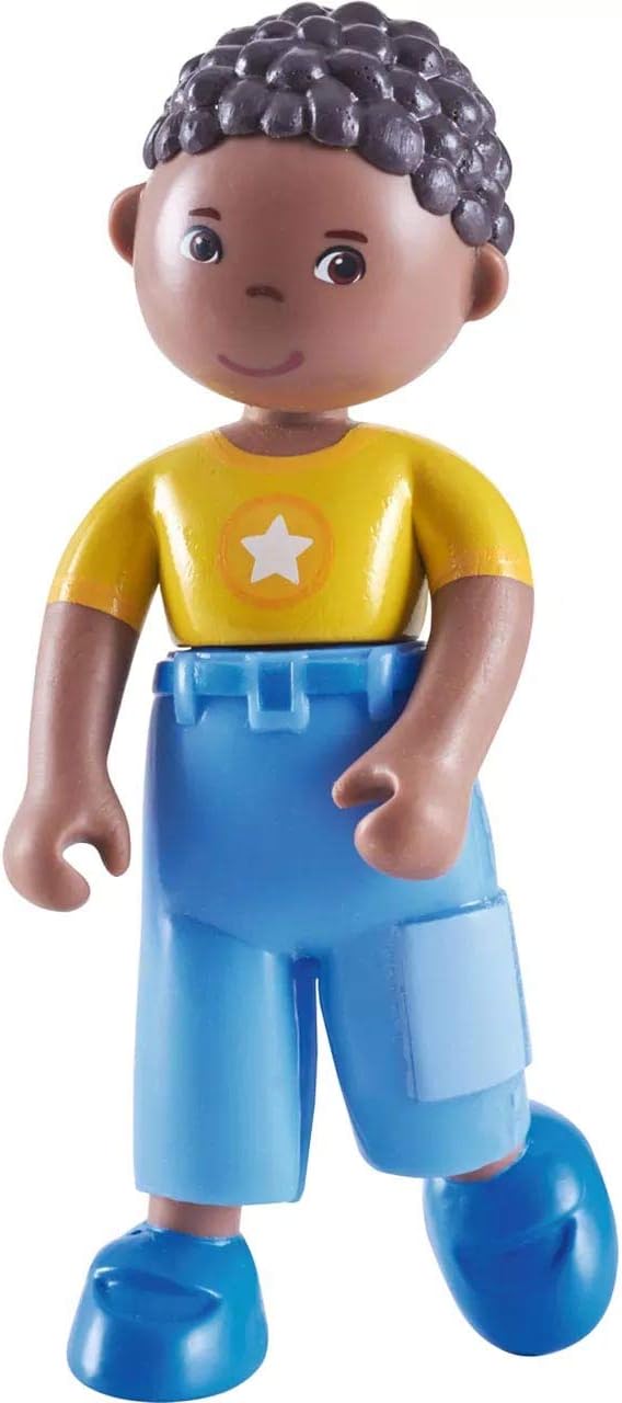 HABA Little Friends Erik - 4" African American Boy Dollhouse Toy Figure
