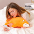 Niuniu Daddy Fox Stuffed Animals, Cute Big Lying Fox Plush Toy, 18.1in Kawaii Soft Plushies for Christmas/Birthday Gifts