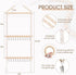 POVETIRE Pacifier Clip Holder Bibs Organizer, Neutral Bibs Holder Baby Bandana Drool Cloths Organizer Storage Hanging