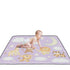 siphylline 50'' 50'' Funny Giraffe Monkey Purple Lilac Soft Padded Baby Gym & Activity Mat for Floor Lightweight Infant