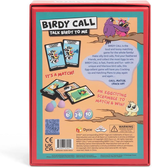 BIRDY CALL Family Party Game Fun Bird-Themed Matching Card Game for Kids, Families & Friends | Fast-Paced Egg