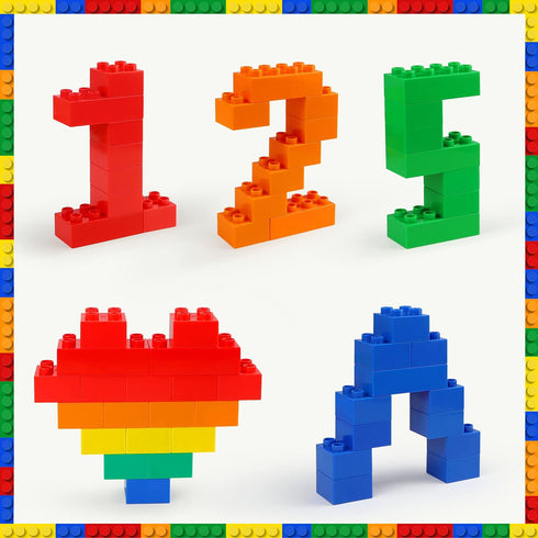 aotipol Building Blocks for Kids, 101-piece Large Classic Building Bricks Set, Basic STEM Toys Gift for All Ages
