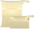 Gravopti Yellow Gingham Wet Dry Bags Set of 2, Reusable Waterproof Organizer with