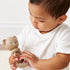 Itzy Ritzy 3 Silicone Rattle Toy Soothing Teething Toy with Soft Jingle Sound & Easy-Grip Textured Handle - for Ages