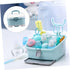 Bottle Storage Box with Draining Drying Rack Portable Milk Bottle Case Organizer for Supplies Lightweight and Wear