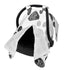 Zhbvncp Dog Paw Print Black White Baby Car Seat Cover & Breastfeeding Nursing