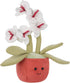 Apricot Lamb Potted Flower Plush Butterfly Orchid Plant, Soft Cute Plushies Toys for Baby Girl and Boy