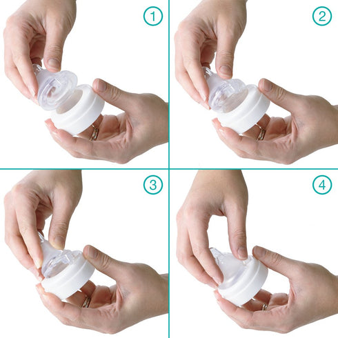 8 (Pack 2) Evenflo Feeding Balance Plus Wide Neck Nipples for The Balance Plus Wide Neck Baby Bottles - Helps Reduce