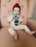 Mary Meyer Teething Toys Leika Silicone Baby Teether, 9-Inches, Little Raccoon for Babies 0-12 Months