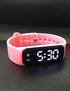 e-vibra Countdown Potty Training Watch - Silent Vibrating Alarm Watch Pill Reminder Watch with Timer (Light Pink)