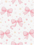 CZXW 52" 28" Pink Bows Polka Dots Crib Sheets Fitted x Natural Cotton Soft & Breathable for Baby Crib Mattress