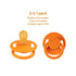 4 Pack, 0-6 Dummy, Natural Rubber Pacifier by LoveNoobs, Pacifiers Months, Baby Starter Kit, Newborn Silicone