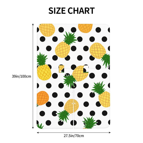 Hcpwzrf Pineapples Large Black Polka Dots Baby Car Seat Cover & Nursing Cover - Breathable Stretch Multi-Use Cover