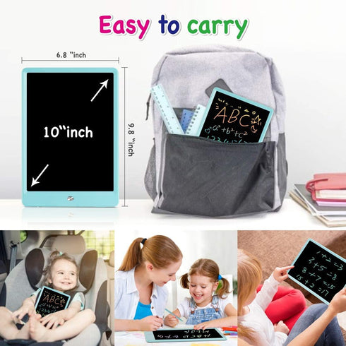 ORSEN 10 Inch LCD Doodle Board Writing Tablet for Kids, Colorful Drawing Pad, Educational Toy Gift for Ages 3-6