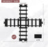 Hot Bee 1 Pcs Train Tracks Accessories, Cross Train Track Railroad Building Toy with 14 Snaps