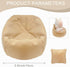 15-17cm Handmade Bean Bag Chair for Doll Seat, Doll Sofa Table Dispaly Accessories (Brown)