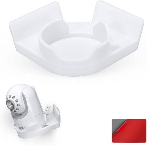 Corner Mount Infant Optics DXR-8 & Pro Adhesive Wall Shelf, Optimal Viewing, Easy Installation, No Mess, No Screws