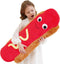 Giant Hot Dog Plush Pillow 35 Inch Funny Food Plush Toy, Soft