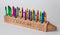 Koling Cray DisPLAY 24 Crayon Holder Display, Natural Finish