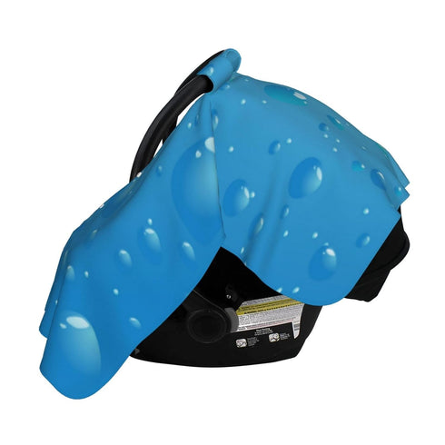 Hcpwzrf Very Cool Water Droplets Baby Car Seat Cover & Nursing Cover - Breathable Stretch Multi-Use Cover
