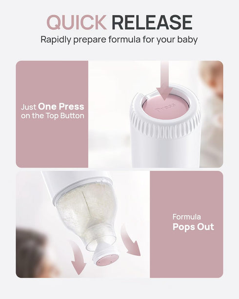 CozyStyle Portable Baby Formula Dispenser with Quick Release Feature - Ideal for Travel