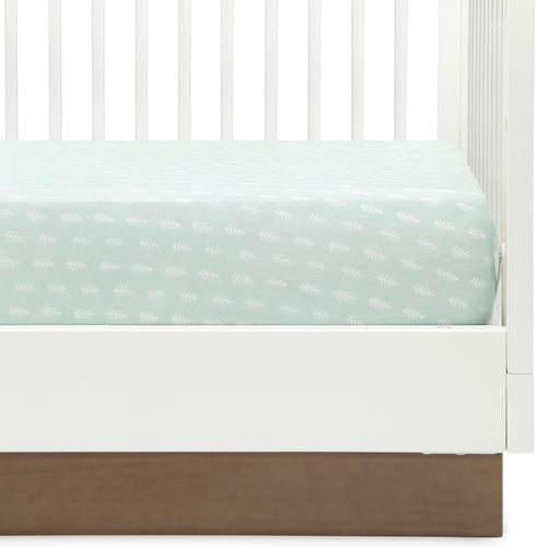 100% 28x52 Inch (Pack 3), Delta Children Fitted Crib Sheets for Girls and Boys - Organic Cotton Crib Sheet for Standard