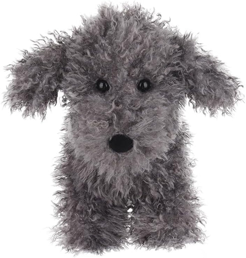Apricot Lamb Toys Plush Dark Grey Poodle Dog Puppy Stuffed Animal Soft Cuddly 8.3 Inches Perfect for Child