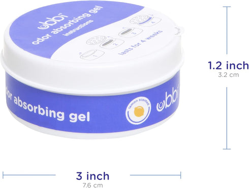 Pack, Packs, 3 Count Ubbi Lemon Scented Odor Absorbing Gel Value Diaper Pail Odor Control Gel Baby Nursery Essentials