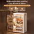 Triflice 3-Tier Baby Bottle Organizer and Drying Rack with Removable Shelves & Magnetic Door - Dust-Proof Storage Box