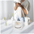 Toyvian Bottle Storage Holder with Detachable Hollow Draining Network Transparent Cover Dustproof Milk Bottle Draining