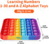 Fidget Games Learning Toys, 2 in 1 Educational Toys for Children, Learn 26 Letters & 1-30 Numbers, Stress Relief