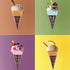 Haiabei 30 Pcs Mini Realistic Artificial Ice Cream Cone Adorable Ice Cream Cone Pretend Play Food Dollhouse