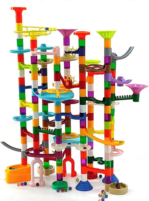 dspitwod Marble Run - 200Pcs Maze Game Construction Building Toy, Race Track Set