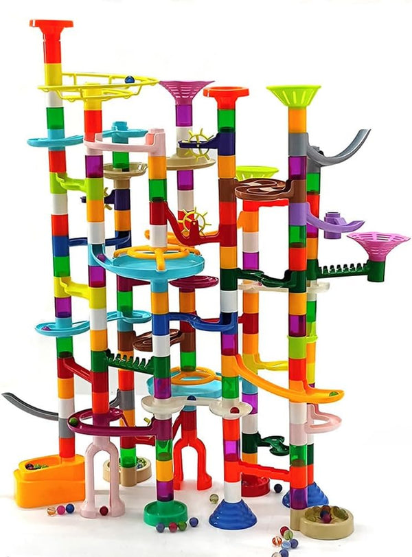 dspitwod Marble Run - 200Pcs Maze Game Construction Building Toy, Race Track Set