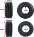 RCLIONS 4pcs Rubber Micro 1" RC Wheel Tires with Foam Insert for 1/24 Axial SCX24 AXI00001 AXI00002 Deadbolt
