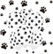 Koogel Paw Print Balloons - 100 PCS 12 Inch Dog Balloons for Birthday Party Decoration
