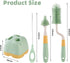 Malalife 3 1 Set, in Baby Silicone Bottle Brush Multipurpose Bottle Cleaner, Bottle Brush with Storage Holder, Food