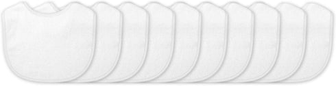 (10 pack) green sprouts Stay-dry Baby Bibs Waterproof protection, Adjustable hook-&-loop closure, Machine washable