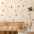 QUCHENG Removable Boho Wall Stickers, 6 Sheets Nursery Decals for Girls Bedroom, Cute Vinyl Murals Decor