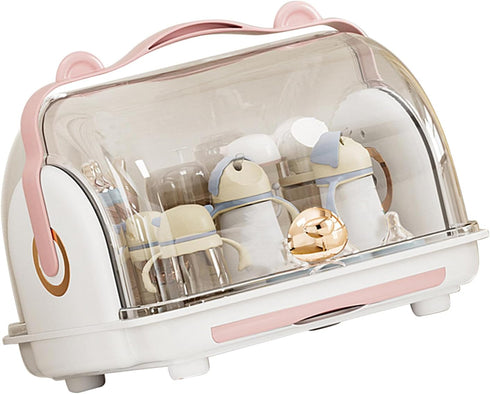 Pomya Baby Bottle Storage Box - Large Capacity Plastic Container
