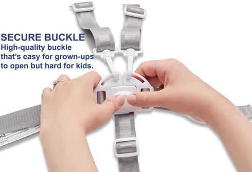 5 Todays Kids High Chair Straps, Compatible with Graco Highchairs, Replacement Harness Straps for Point High Chairs
