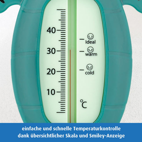 Reer Child-Safe Green Turtle Bath Thermometer by