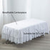 14" JSD White Ruffled Crib Bed Skirt Double Layer Nursery Toddler Dust Ruffle Bedding Skirt Deep Drop