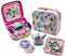 Floss & Rock Fairy Tale Musical Kids Tin Tea Set, 11 Piece, 6.8 Inch
