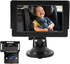 Fesjoy 4.3" 1080P 2 Baby Car Camera Monitor Backseat Camera with Night Vision for Infant Safety (with Lights)