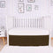 Linens Limited Box Pleated Mini Crib Bed Skirt Premium 100% Cotton 800 Thread Count